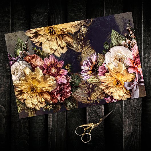  bijtende textuur botanische ontvlechting tissuepapier