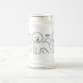 Bijvoorbeeld cartoon bichon frise bierpul (Center)