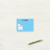 Bijvoorbeeld cartoon bichon frise post-it® notes (Op bureau)