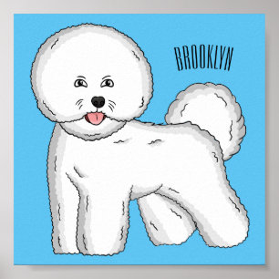 Bijvoorbeeld cartoon bichon frise poster