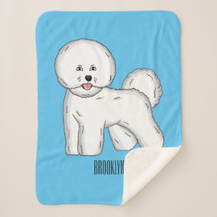 Bijvoorbeeld cartoon bichon frise sherpa deken