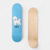 Bijvoorbeeld cartoon bichon frise skateboard (Voorkant)