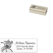 Bijvoorbeeld met een Vloeiend Basketadres Rubberstempel (Gestempeld)