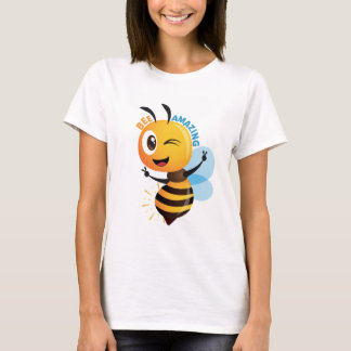 Bijzonder T-shirt met honingbij – Cute Inspirerend