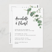 bijzonderheden over de bruiloft en uitnodiging (Voorkant / Achterkant)