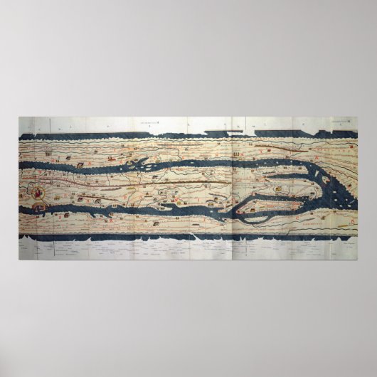 Bijzonderheden van de Peutinger-tabel Poster (Voorkant)