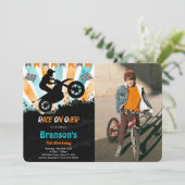 Bike Anniversaire Photo Invitation (Debout devant)