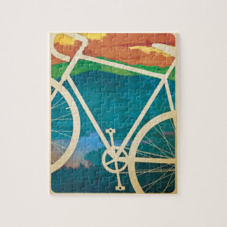 Bike Artwork - PUZZLE with Tin - Bike NY Legpuzzel