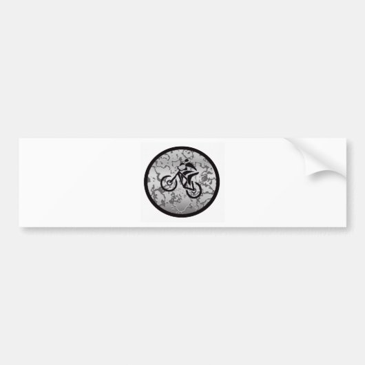 Bike BLACK GRAYED Bumpersticker (Voorkant)