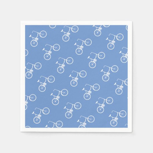 Bike Boys Bicycle White Servetten (Voorkant)