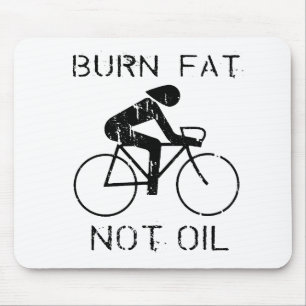BIKE: Brandervet, geen olie T-shirt Muismat