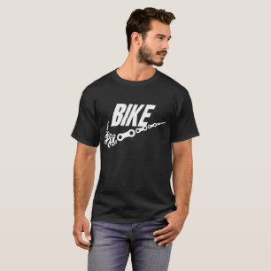 Bike Chain Links Swoosh Short Sleeve Gildan T-shir T-shirt