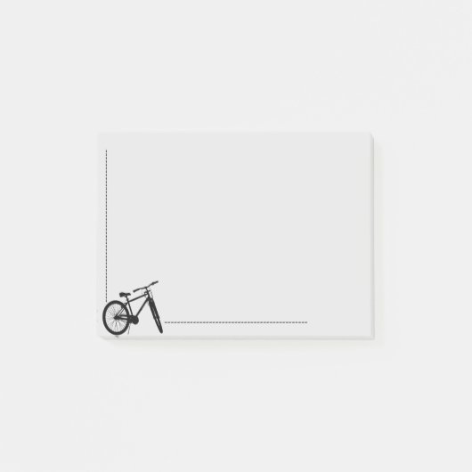 Bike Cycle Biking Cycling Silhouette Post-it® Notes (Voorkant)