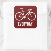Bike Day Vierkante Sticker (Tas)