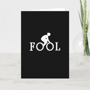 Bike Fool - Fietscyclist Fan Gift Kaart