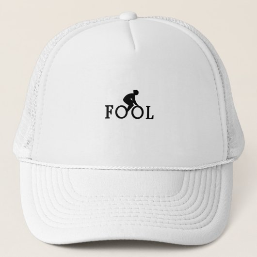 Bike Fool - Fietscyclist Fan Gift Trucker Pet (Voorkant)