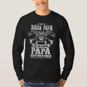 Bike Grandpa Motorcycle Rider Retirement Papa Bike T-shirt