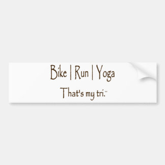 Bike | Looptijd | Yoga Bumpersticker