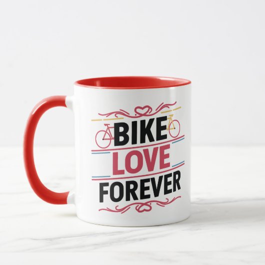 Bike Love Forever, mugs cyclistes (Gauche)
