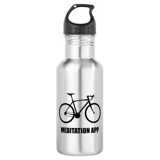 Bike Meditation App Waterfles (Voorkant)