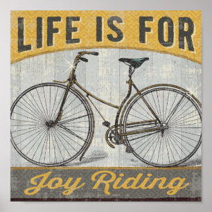 bike met prijsopgave poster