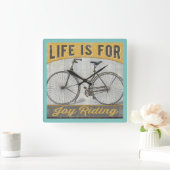  bike met prijsopgave vierkante klok (Huis)