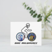 Bike Milwaukee Briefkaart (Staand voorkant)