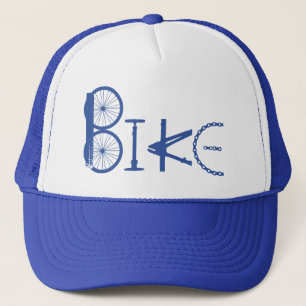 BIKE Motivatie Word-kunst gemaakt van Bike Parts Trucker Pet