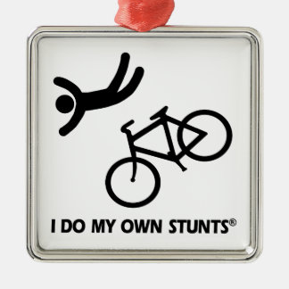 Bike My Own Stunts Metalen Ornament