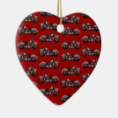 bike Pattern Keramisch Ornament (Rechts)