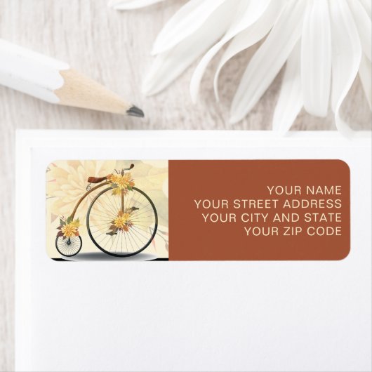  Bike Return-adreslabel Etiket (Insitu)