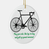 Bike Rider Keramisch Ornament (Rechts)