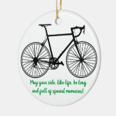 Bike Rider Keramisch Ornament (Links)