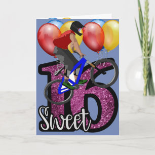 Bike Sport Happy Birthday Family Friends Destiny Kaart