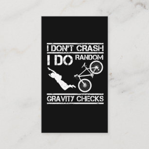 Bike Stuntman Crash Extreme Sport MTB-fietser Visitekaartje