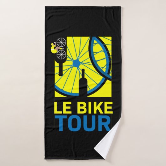 Bike Tour Art (Serviette de bain)
