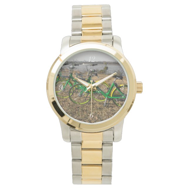 Bike Triplets Horloge (Voorkant)