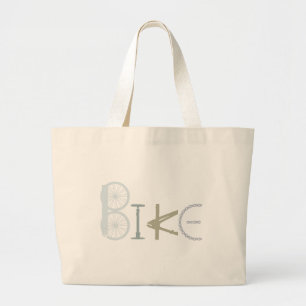 Bike Words from Bike Parts Bicycle Sports fan Grote Tote Bag