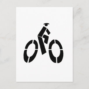 Bikeman-pictogram Briefkaart