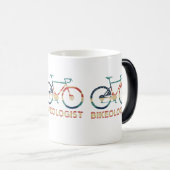 "BIKEOLOGIST" Vintage Cycling Mug (Devant droit)
