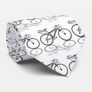 Bikepackfiets zwart-wit stropdas