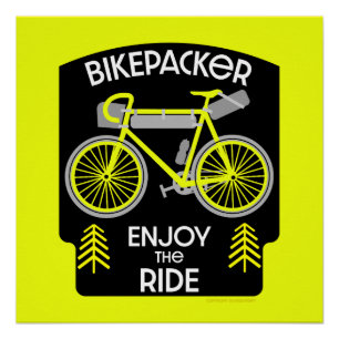 Bikepacking   Backpacken   Touring   Kamperen Perfect Poster