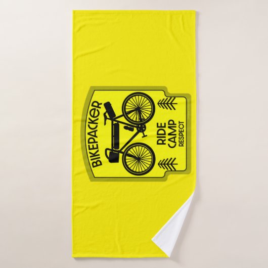 Bikepacking Vélo Tourisme dans la nature (Serviette de bain)