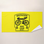 Bikepacking Vélo Tourisme dans la nature (Serviette de bain)