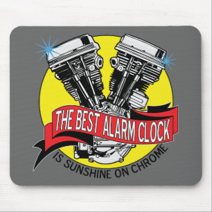 Biker Alarm Clock Muismat