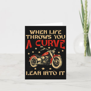 Biker Als Het Leven Je Een Kromme Weg Geeft Motorf Kaart