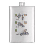 Biker Au Musée Flacon en acier inoxydable (devant)