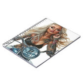 Biker Babe12 Notitieboek (Linkerzijde)