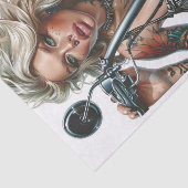 Biker Babe14 Tissuepapier (Detail)