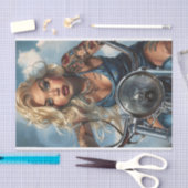 Biker Babe6 Tissuepapier (Craft)
